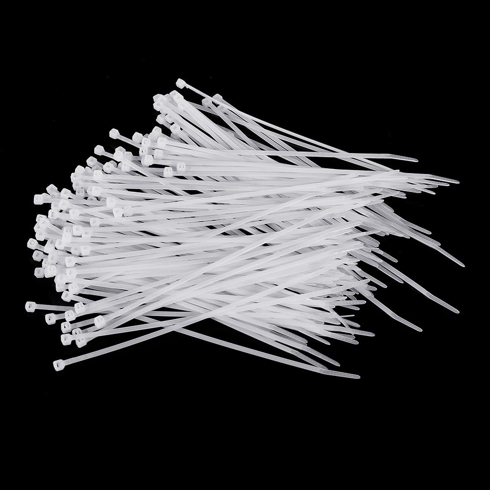 Suleve ZT13 Nylon 500Pcs 3/4mm 10/12/15/20cm White Nylon Self-locking Cable Tie Zip Ties Strong Tensile Strength