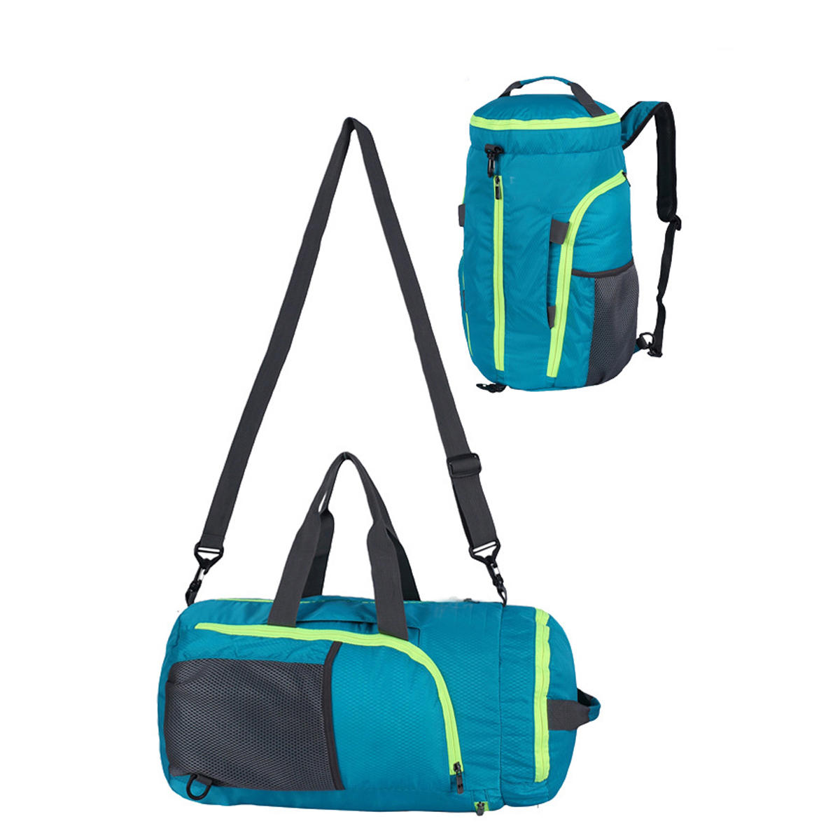 Large Capacity Folding Waterproof Camping Hiking Backpack Outdoor Bucket Bag Mountaineering