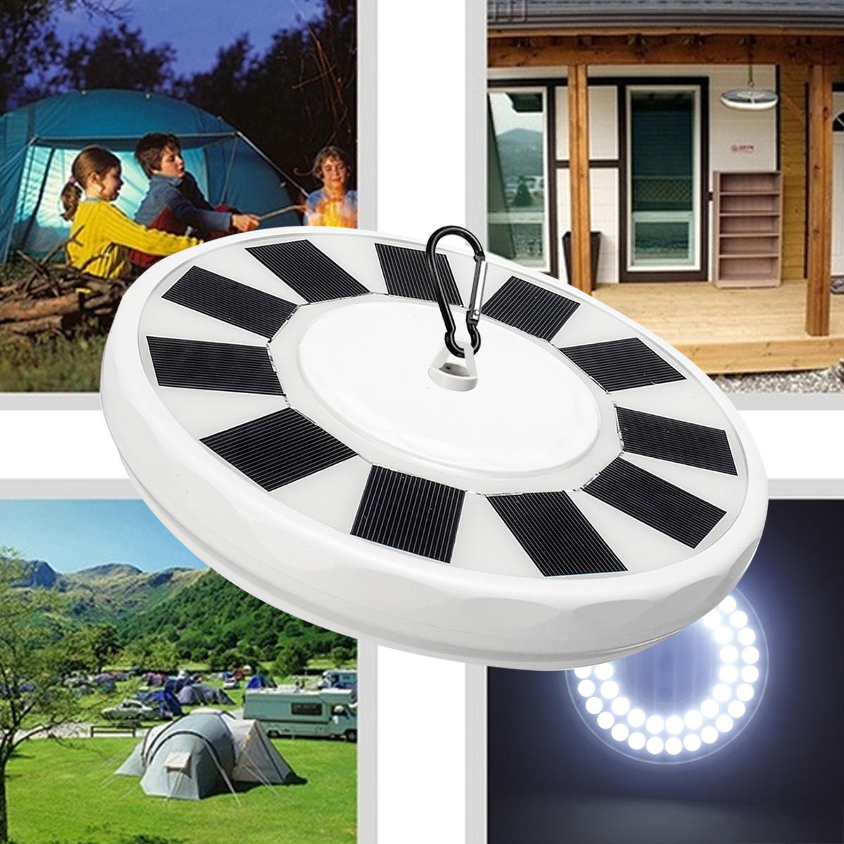 32/48 LED Solar vlaggenmast licht Super helder nachtlampje Camping Yard Garden