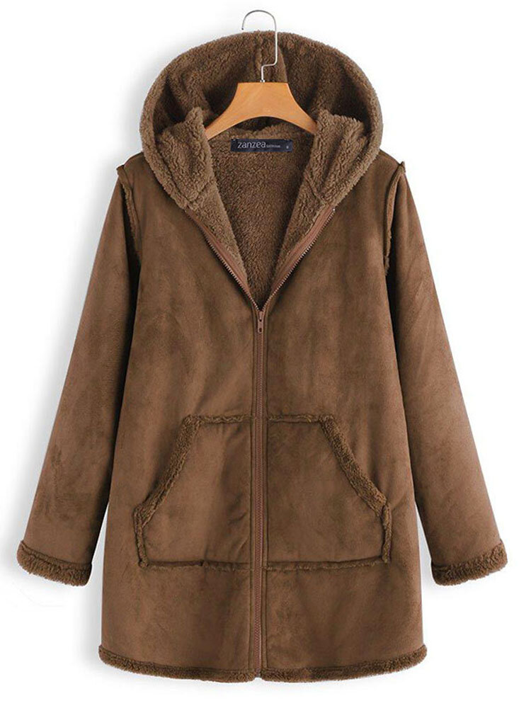 Women’s Casual Thicken Solid Coats