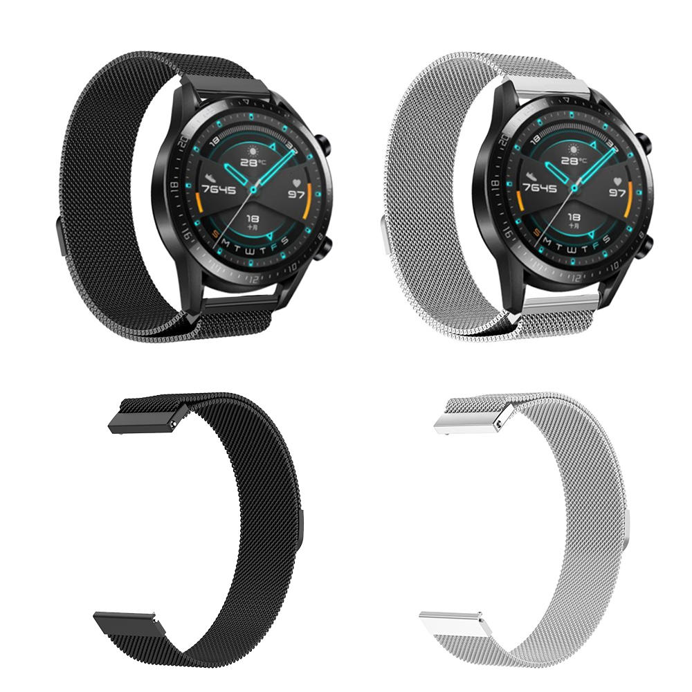 Bakeey 22 mm roestvrijstalen magnetische horlogeband voor Huawei HORLOGE GT 2