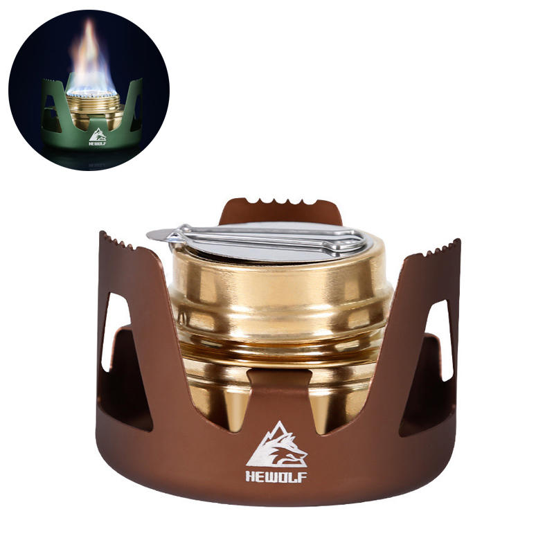 Hewolf HW-1836 Outdoor Portable Alcohol Cooking Stove Mini Burner Furnace Camping Picnic