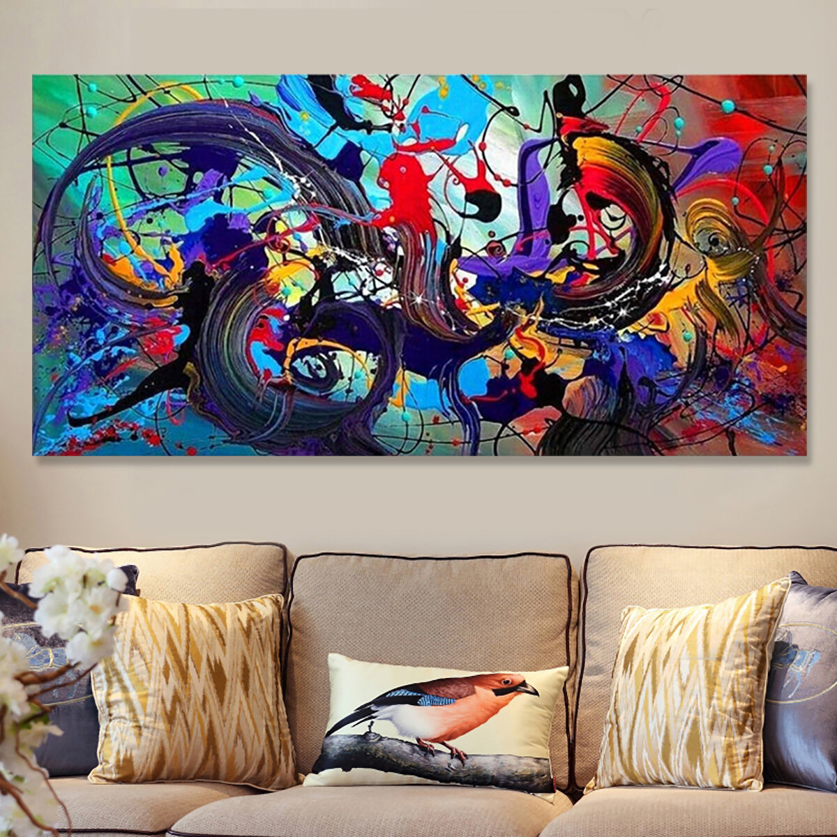 Abstract Modern Art Oil Paintings Print Picture Home Wall Decor Unframed