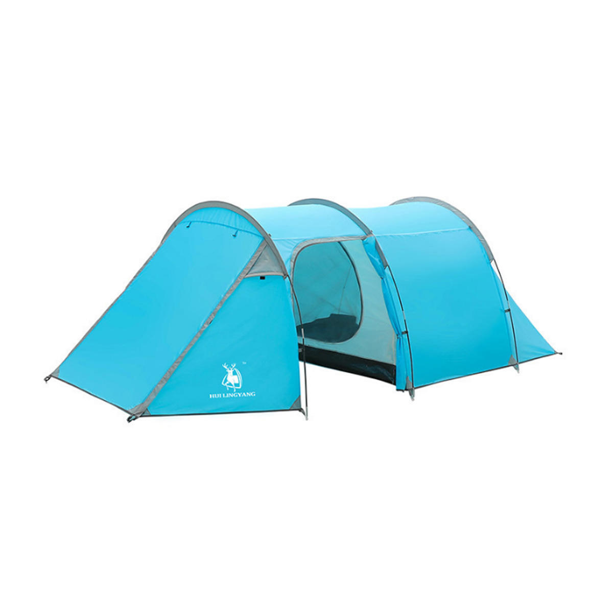 4-5 Person Camping Tent Travel Beach Tent Large Hiking Tent Waterproof Sunshade Awning 