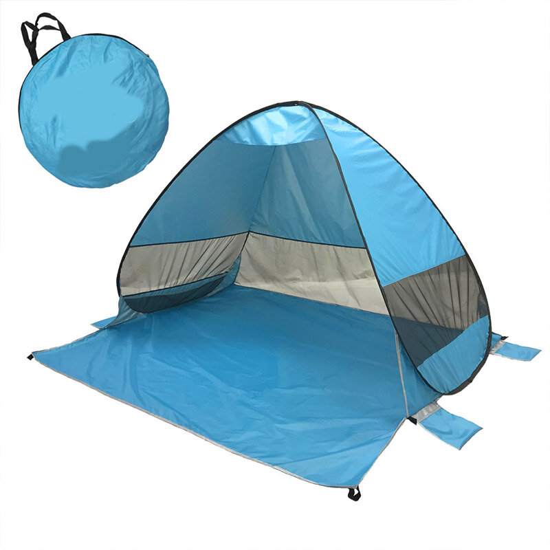 W pełni automatyczny namiot P0P-UP z szybkim otwarciem w 2 sekundy na plaży z torbą na przechowywanie, przenośną osłoną UV.