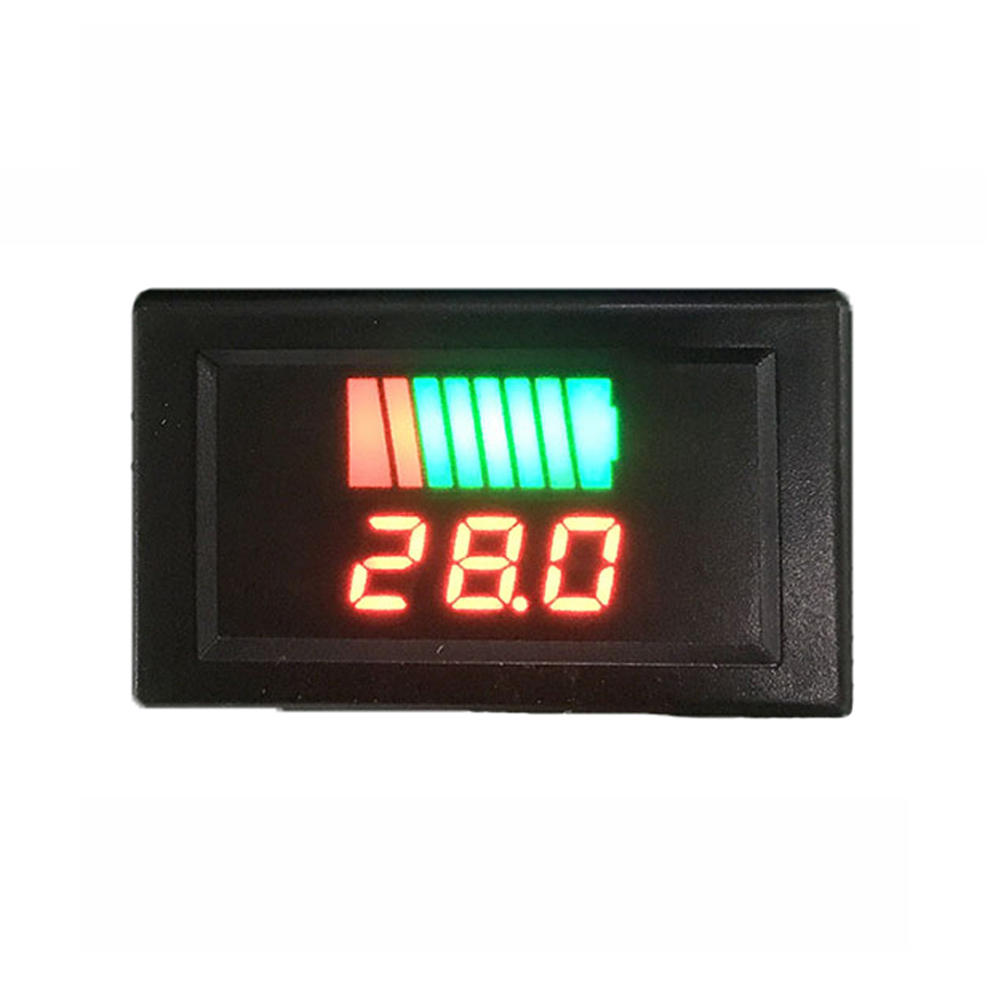 

20pcs 12-60V Car Lead Acid Battery Charge Level Indicator Battery Tester Lithium Battery Capacity Meter Dual Red LED Tes