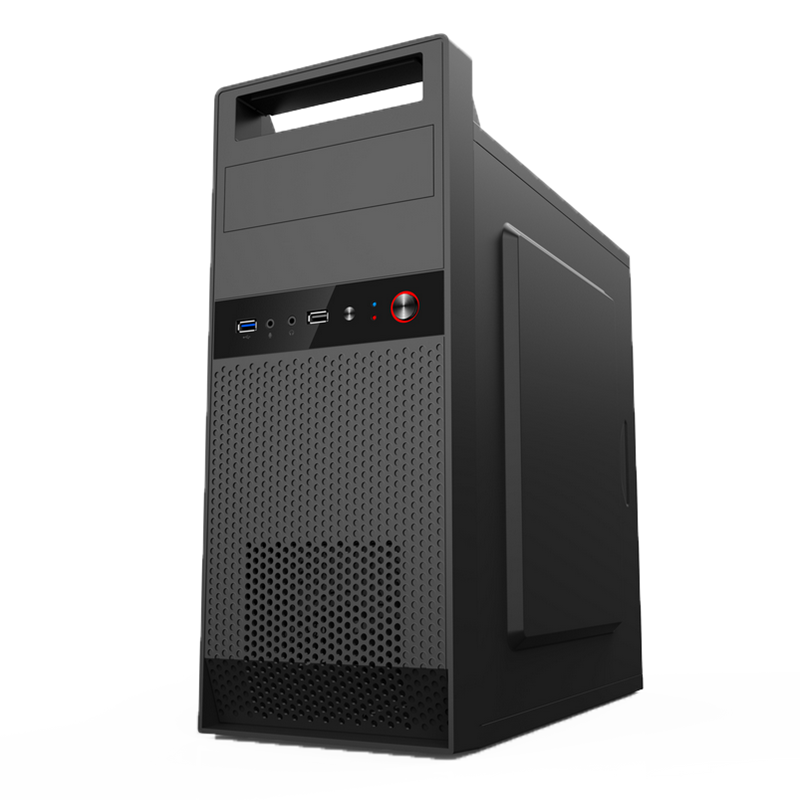 

SKTC K6 Cold Rolled Steel Sheet mATX ITX USB2.0 Gaming Tempered Computer Case Portable Desktop Chassis ATX Power Supply