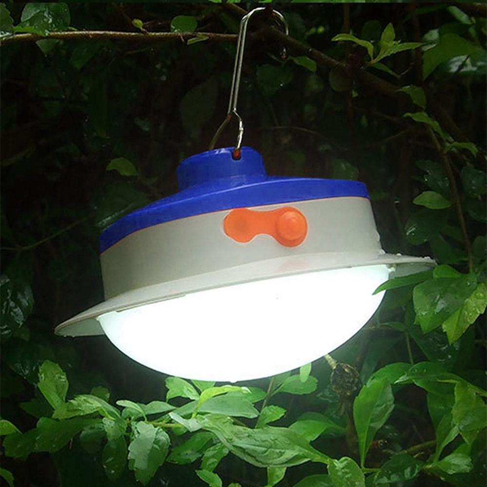 Portable Solar Panel Power LED Light Sensor Camping Lantern Outdoor Tent Fishing Hanging Emergency Lamp