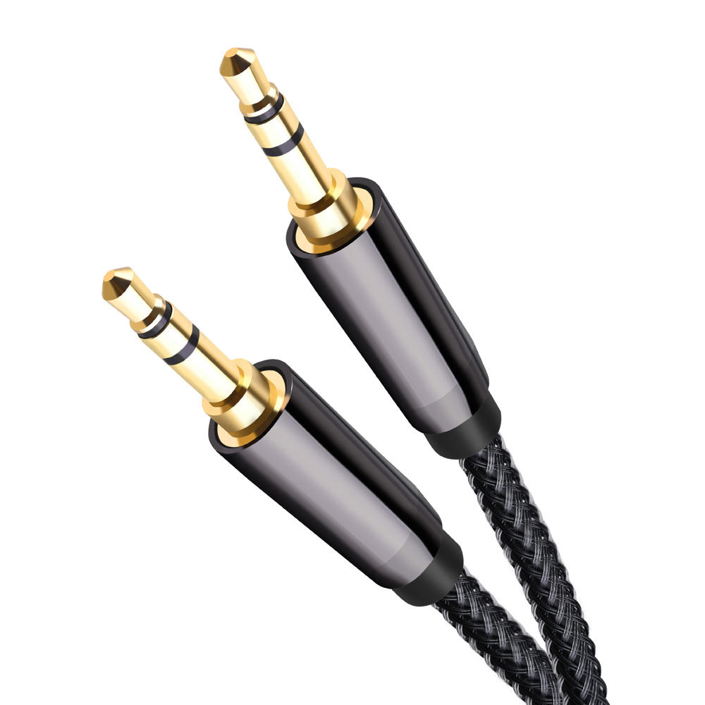 Bakeey 3,5 mm audio-aansluiting Aux-kabel mannelijk naar mannelijk kabel voor laptopluidspreker Auto