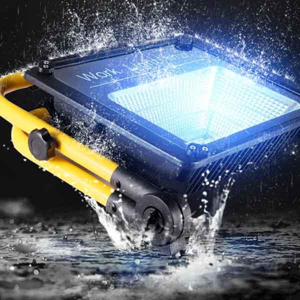 IPRee® W729 Floodlight de 150W Luz de acampamento à prova d'água USB recarregável 2 modos Lâmpada de trabalho com Controle Remoto