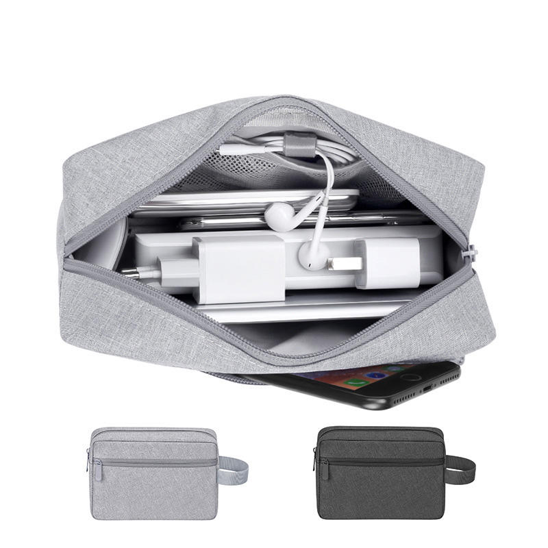 Bubm multifunction رقمي حقيبة تخزين قماش USB شاحن سماعات المنظم حقيبة السفر المحمولة كابل