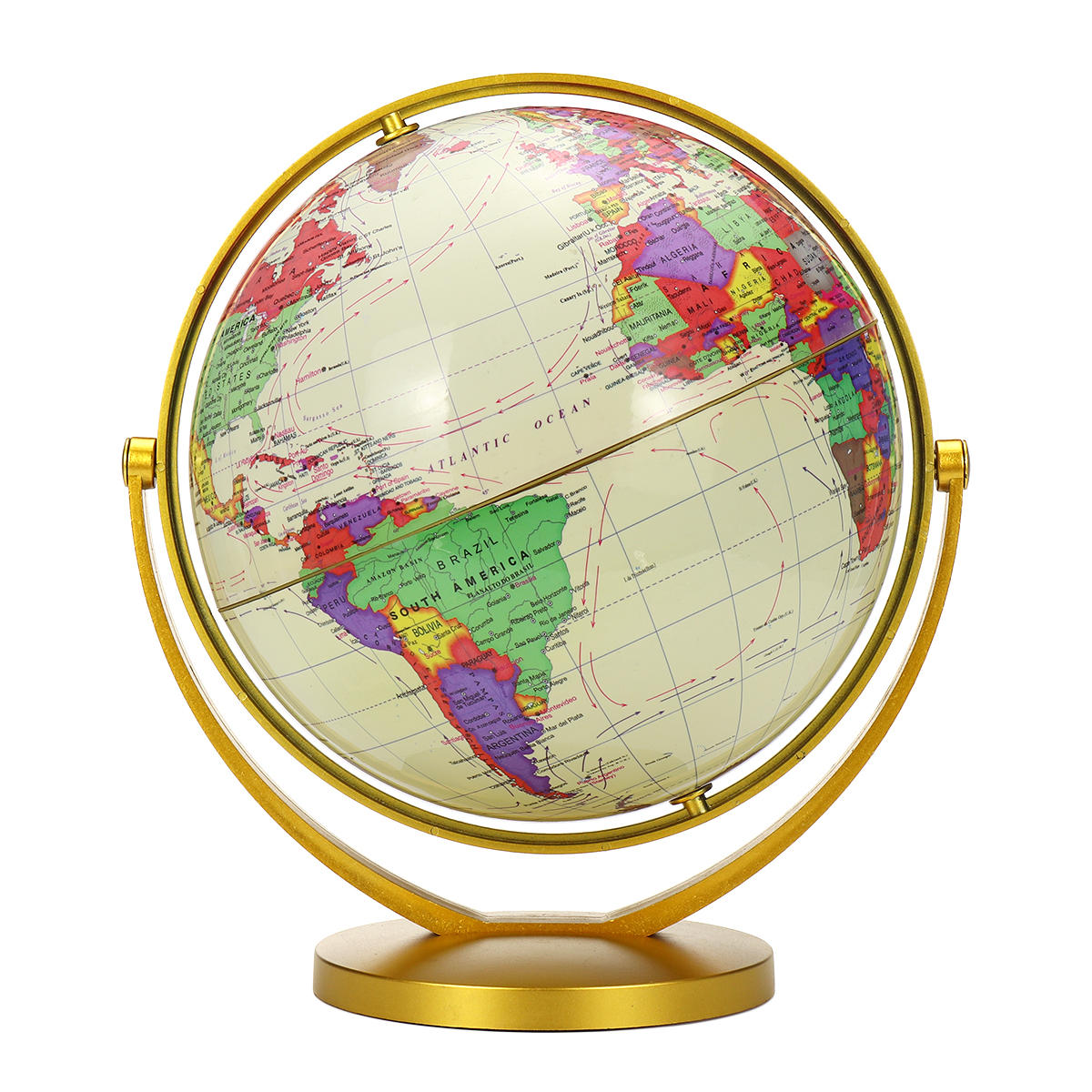 Wereldbolkaart 360 ? Roterende wereldbol Aarde Atlaskaart Geografie Onderwijs Speelgoed