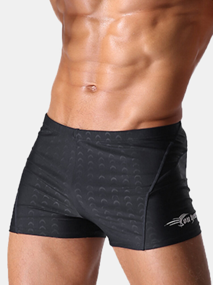 

Mens Sexy Beach Swimming Quick Drying Trunks Solid Color Waterproof Spa Shorts
