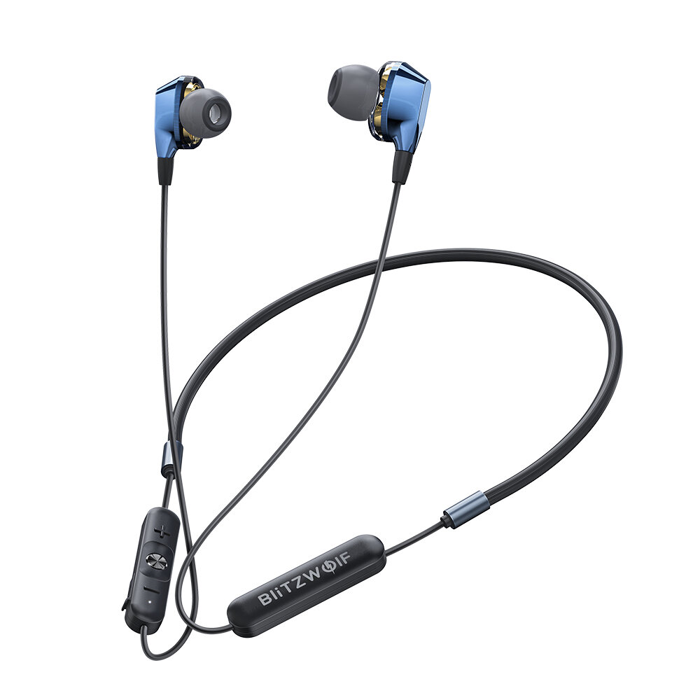 BlitzWolf® BW-BTS4 bluetooth 5.0 Auricular Banda para el cuello inalámbrica Controlador dinámico dual Auriculares deport