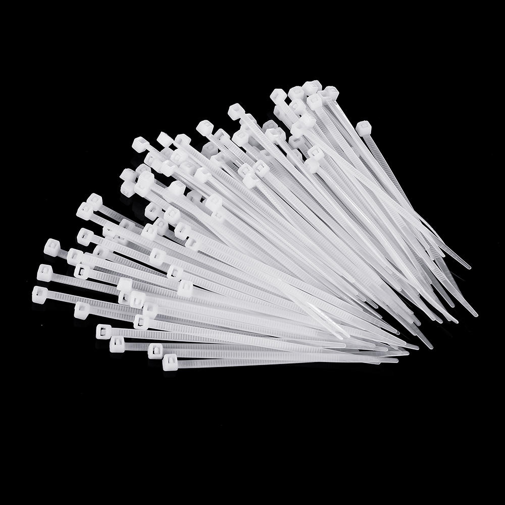 Suleve ZT12 Nylon 1000 stuks 3mm 8/10/12 / 15cm wit Nylon zelfborgende kabelbinders zip-ties sterke 