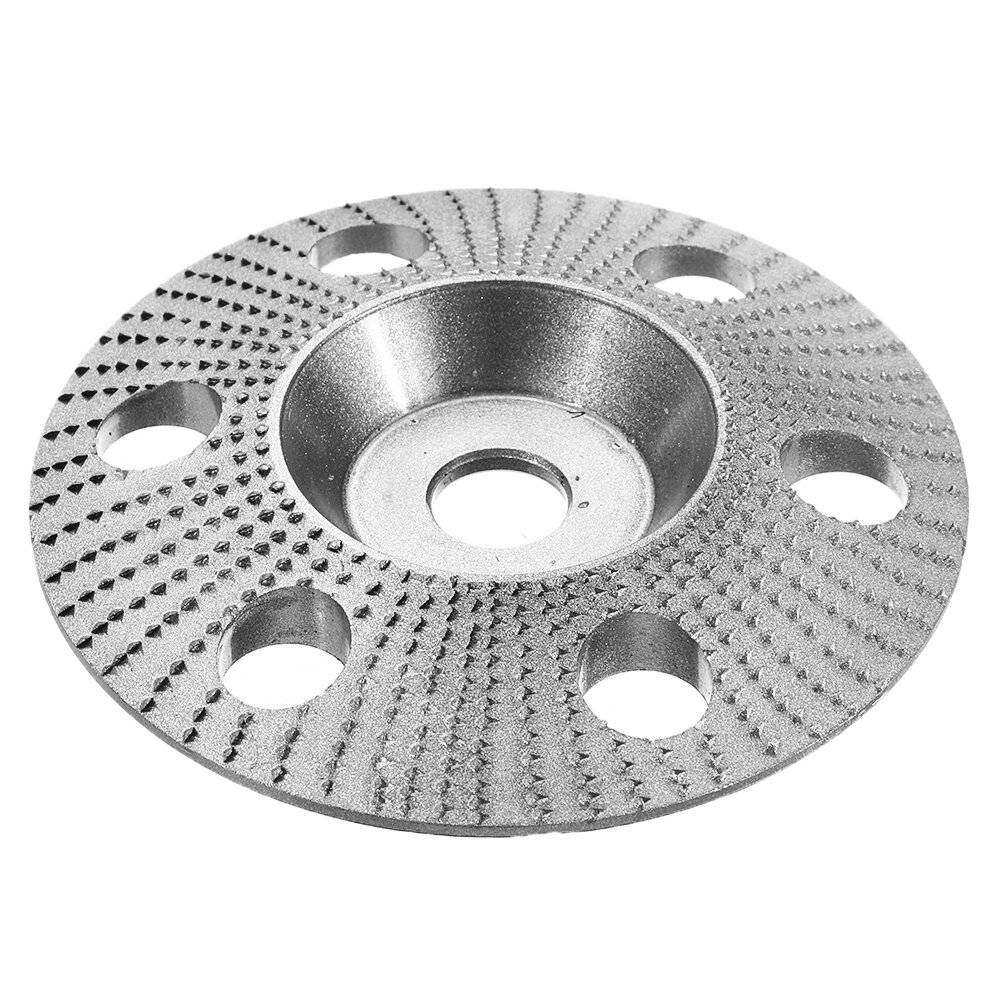 

Drillpro 110mm Tungsten Carbide See Through Wood Shaping Disc Bevel Carving Disc with Hole 16mm Bore Sanding Grinder Whe