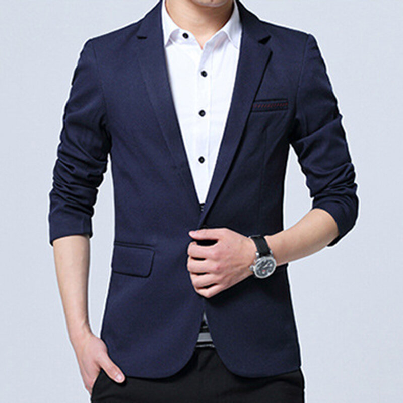 Casual business stylish slim fit blazers for men Sale - Banggood.com ...