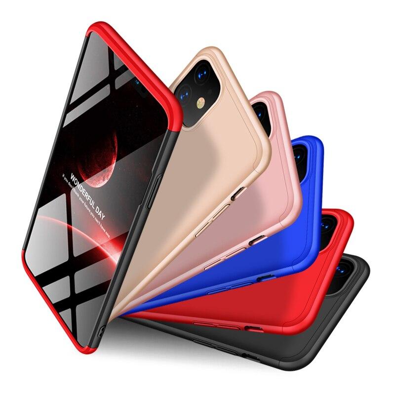 Bakeey 3 in 1 Double Dip Frosted 360? Full Body PC Full Protective Case for iPhone 11 6.1 inch
