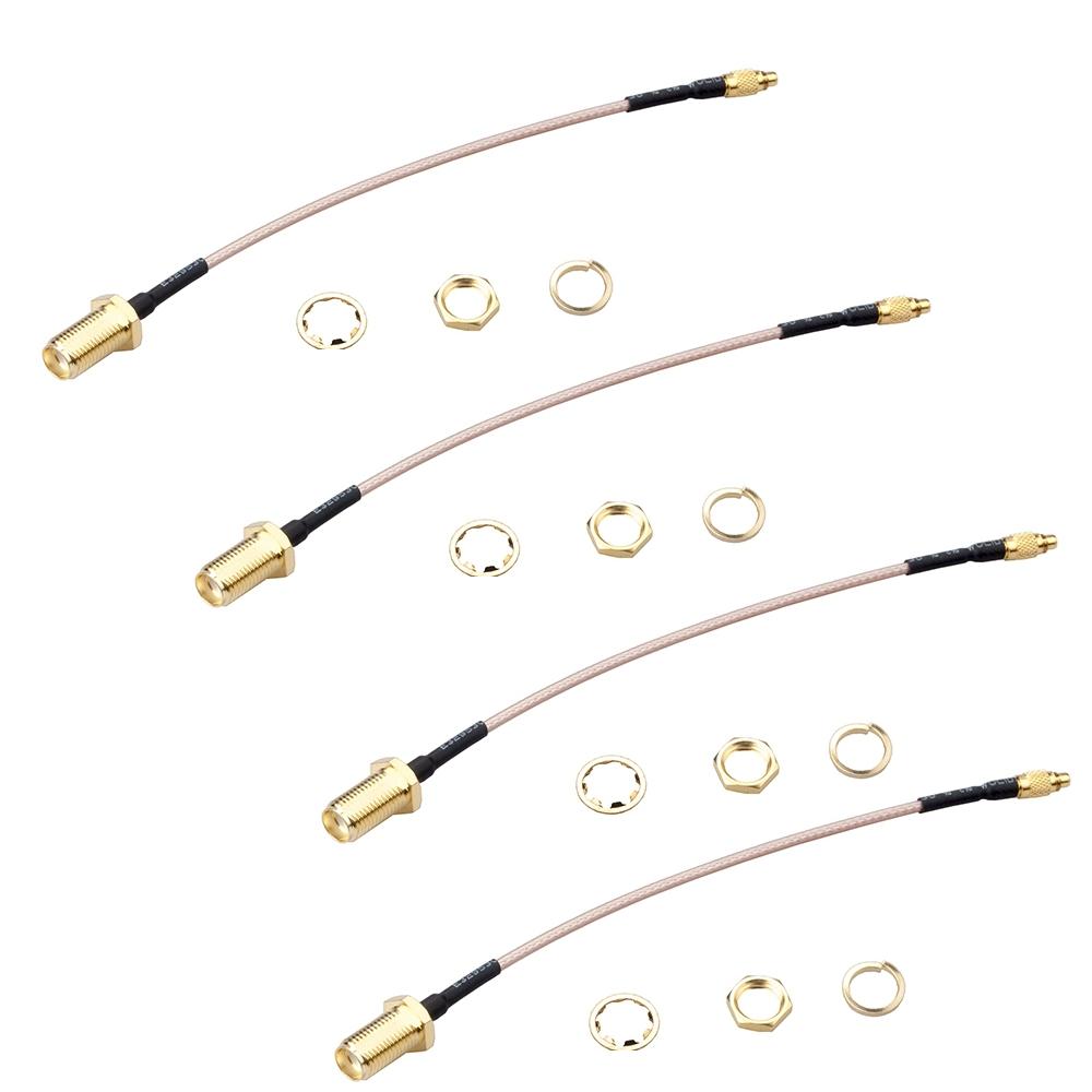 

4 pcs RJXHOBBY MMCX to SMA Female 60mm Low Loss FPV Antenna Extension Cable Adapter For FPV RC Drone