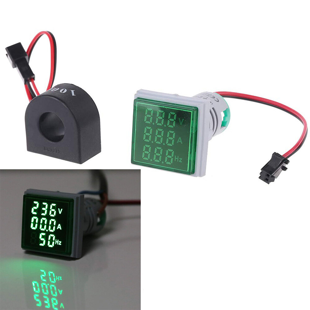 best price,geekcreit,3,in,1,ac,60,500v,100a,voltmeter,ammeter,frequency,meter,coupon,price,discount