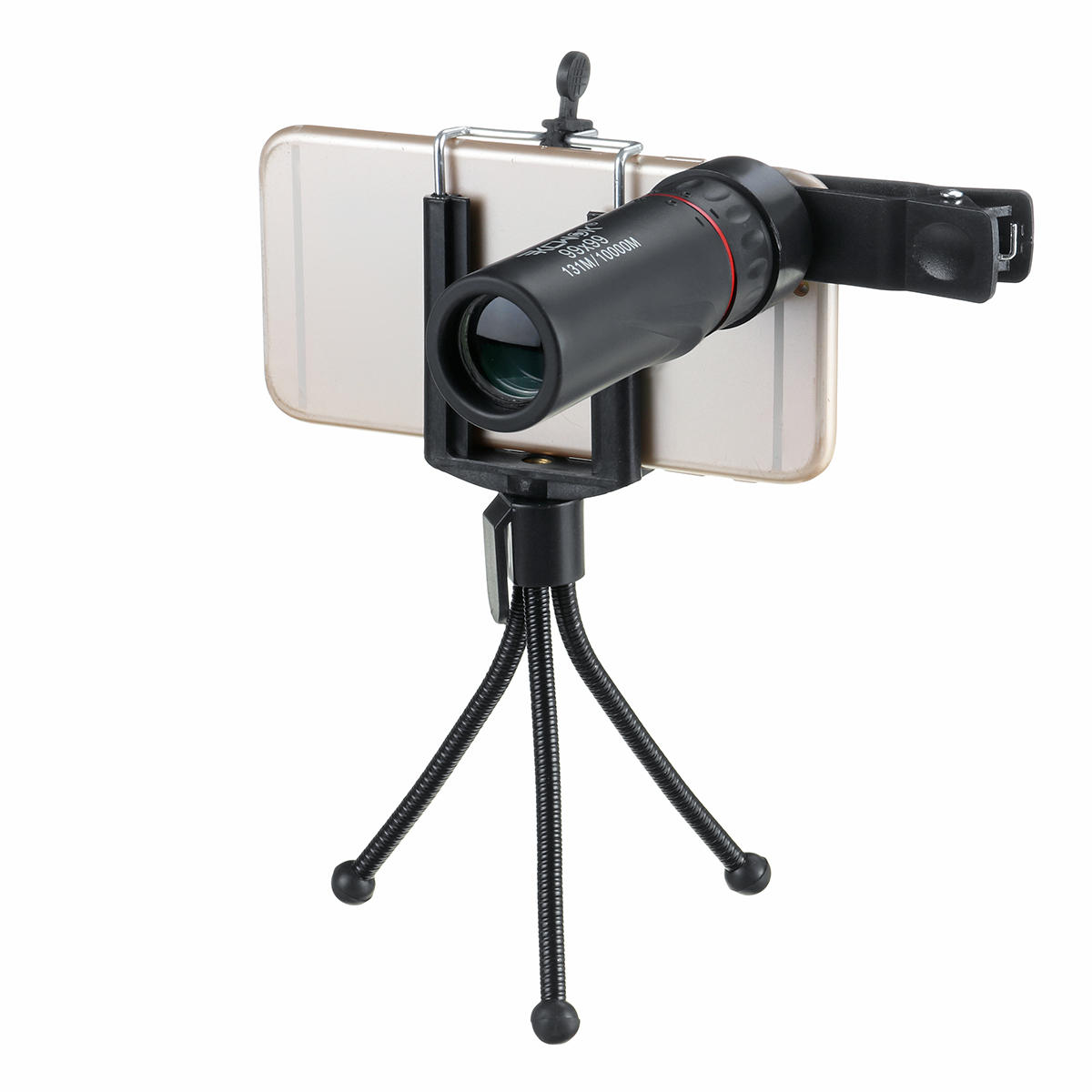 Přenosný 99x99 HD BAK4 optický denní a noční vidění monokulární outdoorový táborový, turistický a lovecký dalekohled.