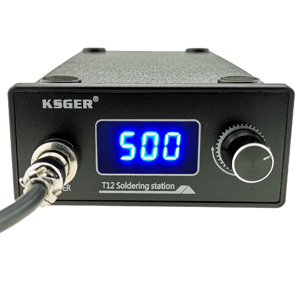 

KSGER T12 Soldering Station STM32 Digital Controller ABS Case 907 Soldering Iron Handle Auto-sleep Boost Mode Heating T1