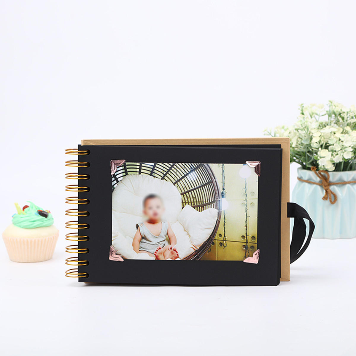 

30 Pages Black Card Photo Album Scrapbook Craft Paper DIY Wedding Sign Book Party Anniversary Travel Memory Book