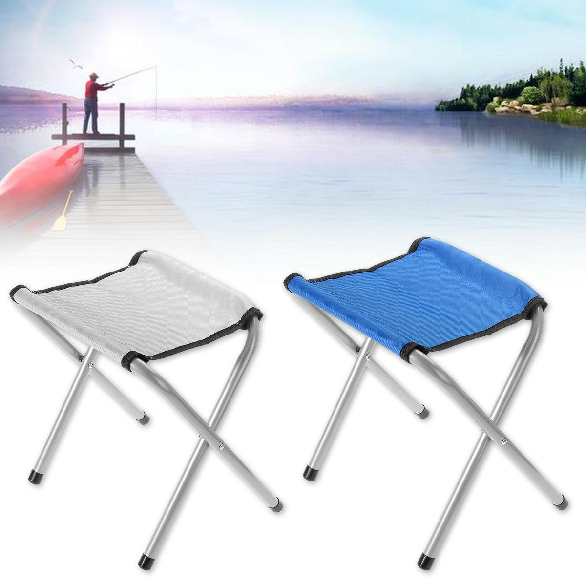 35cm draagbare outdoor klapstoel buiten reizen wandelen camping stoel vissen strand bbq kruk
