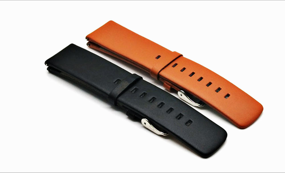 Dubbelzijdige lederen horlogeband horlogeband vervangen voor 47 mm Amazfit GTR Smart Watch