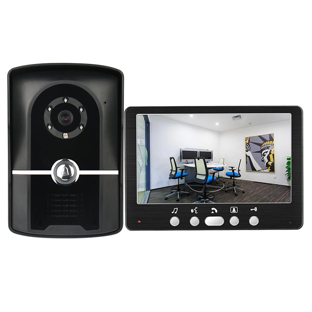 ENNIO 815FG11 7 inch deur videotelefoon 1 monitor 1 buitendeurbel HD camera infrarood nachtzichtsyst