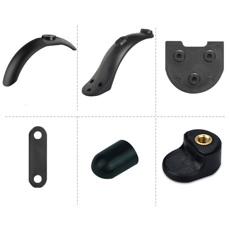 

BIKIGHT Scooter Wheel Fender Set For M365/Pro Electric Scooter Front Rear Fenders Gasket Foot Support Gasket Cover