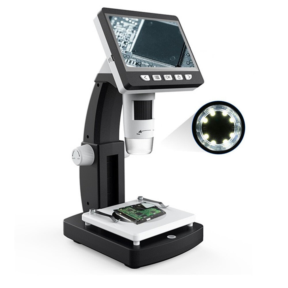 MUSTOOL G710 1000X 4.3 inches HD 1080P Portable Desktop LCD Digital Microscope 2048*1536 Resolution 