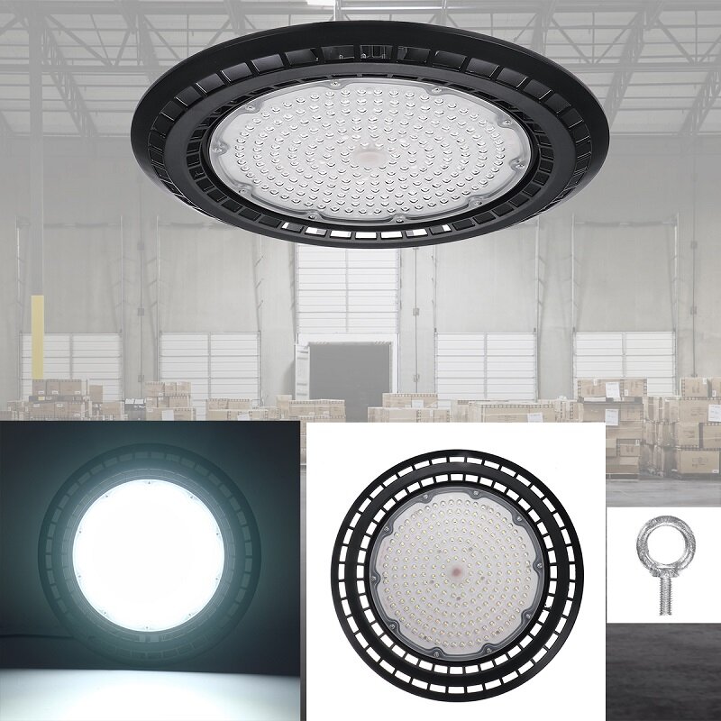 

60/100/150/200W LED UFO High Bay Flood Light 6000K Warehouse Industrial Lighting