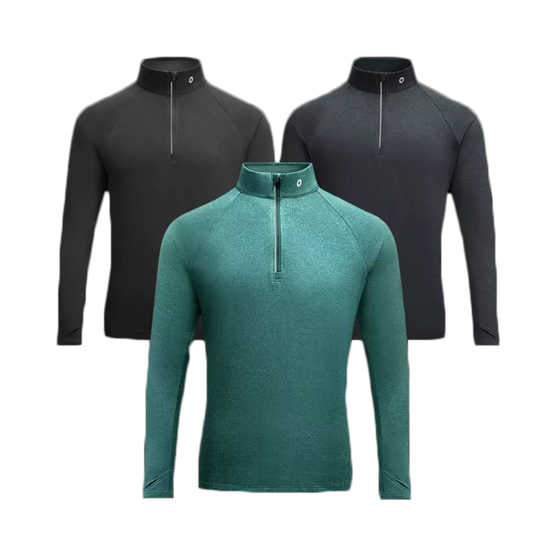Amazfit II Spor Erkekler Uzun Kollu Mikrofiber Hidrofobik Su Geçirmez Hızlı Kuruyan Kış Isıtıcı Giyim Sweatshirt 