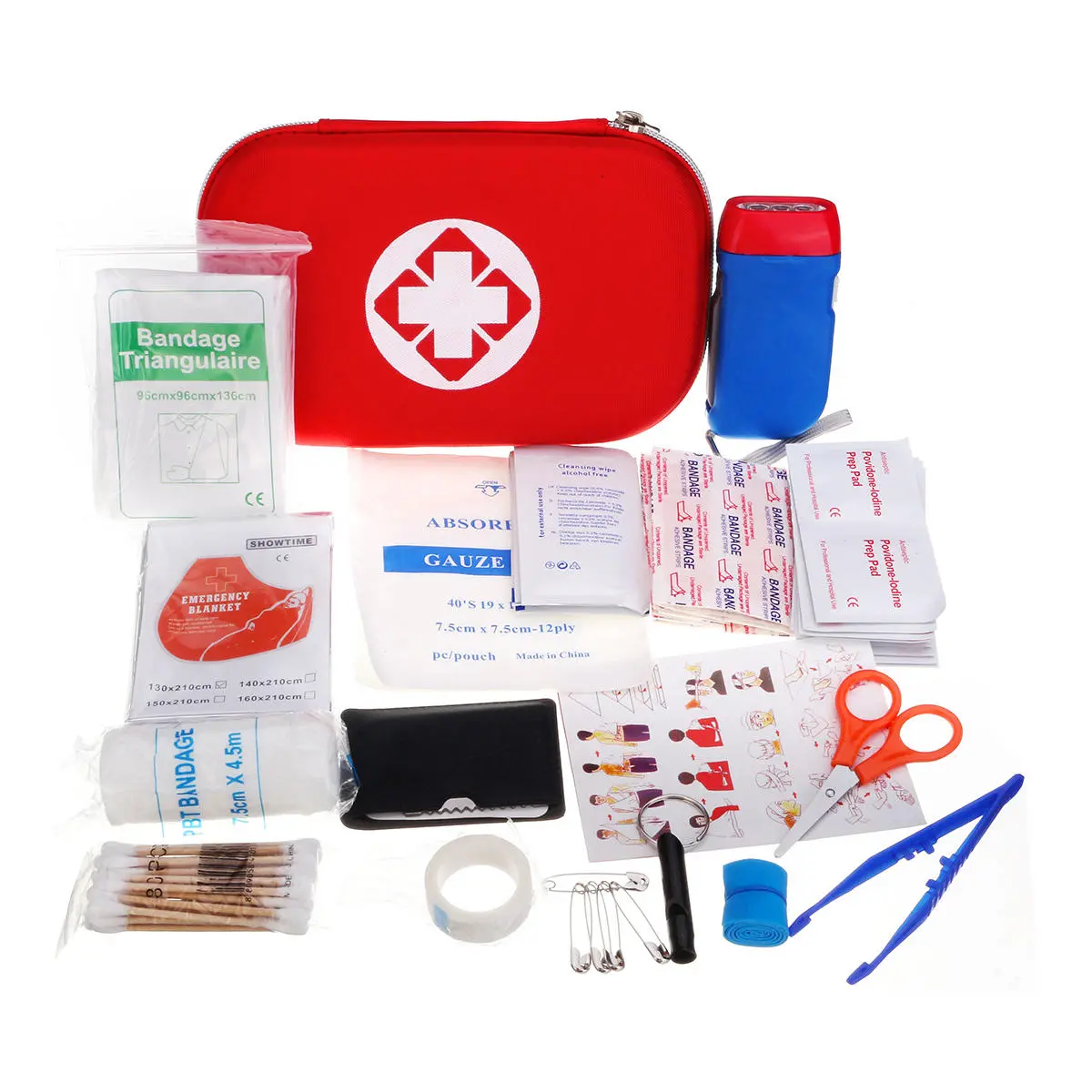 44Pcs First Aid Kit Emergency.