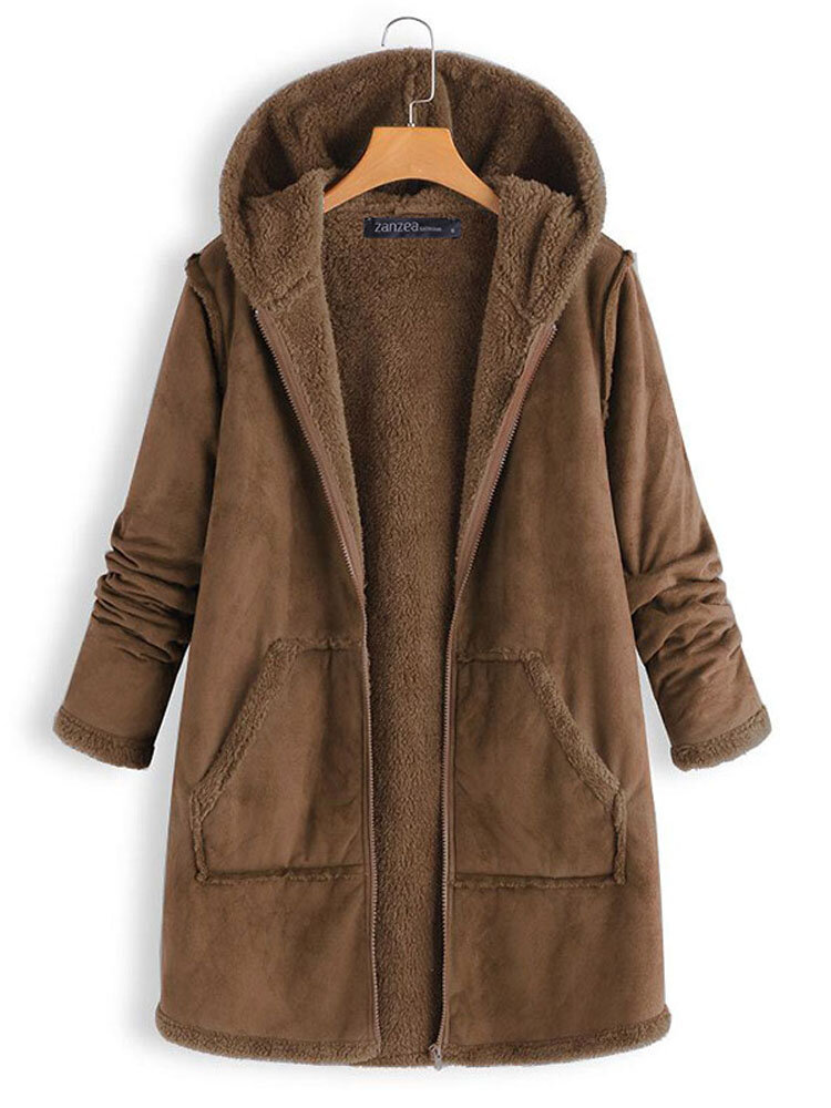 Women’s Casual Thicken Solid Coats