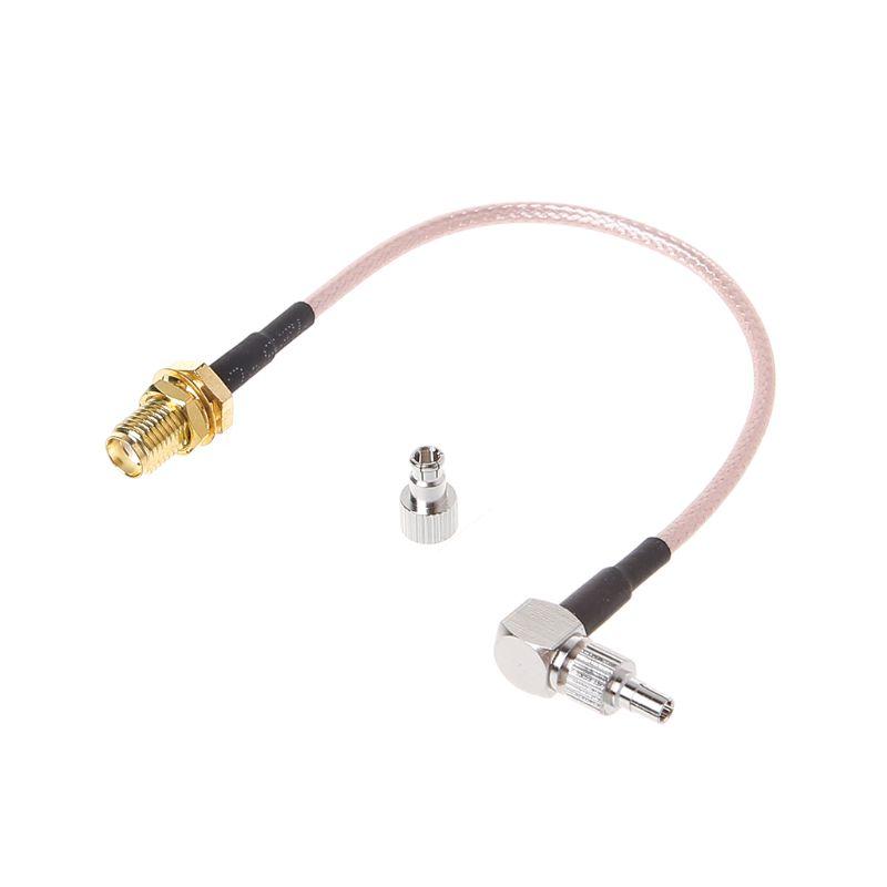 SMA vrouwelijke stekker naar CRC9 / TS9 dubbele connector RF coaxiale adapter RG316-kabel