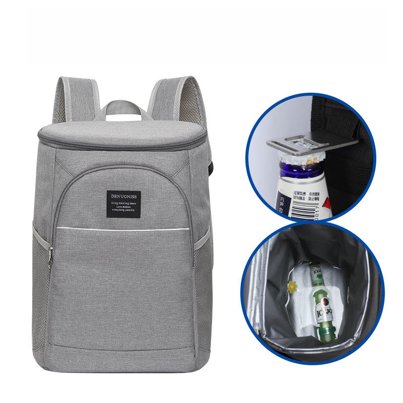 DENUONISS LH044 18L Outdoor-Picknick-Rucksack mit isolierter thermischer Kühltasche für Lebensmittelbehälter