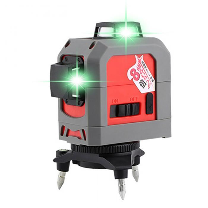 Foucault FC-185-1 Hoge precisie Foucault zelfnivellerend groen laserniveau-apparaat 360-afstandsmete