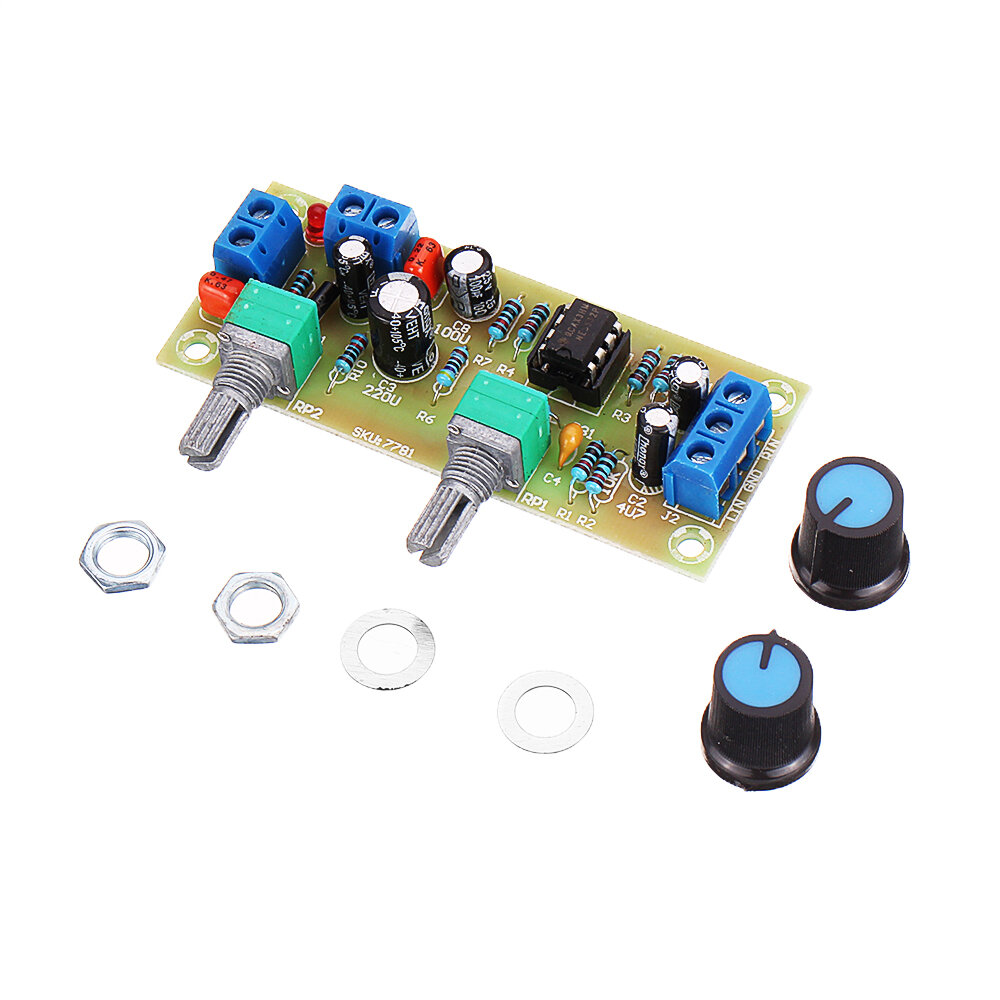 Single Power Supply DC10-24V 22Hz-300Hz Subwoofer Preamp Board Low Pass Filter Module