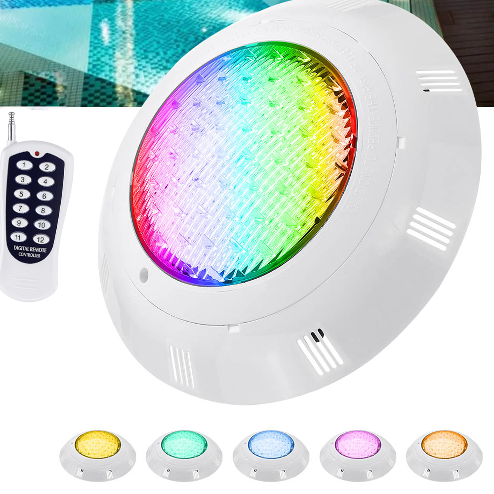 RGB Led Pool Light Waterproof IP68 2W Swimming Poollights with Remote Control 