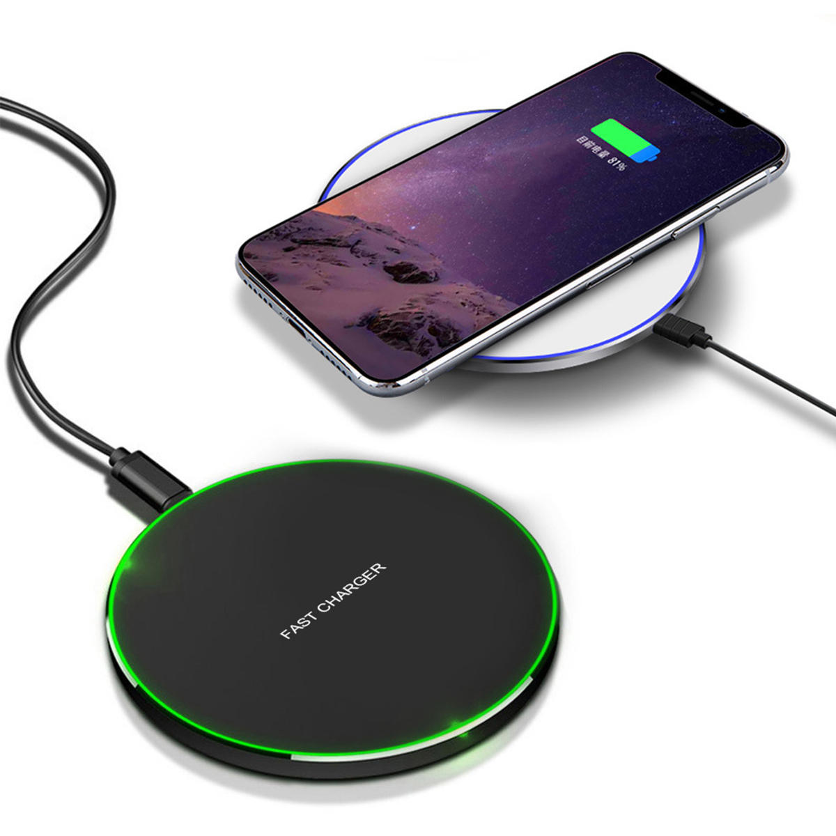 Bakeey 15W Qi Wireless Fast Charger Charging Bracket Pad Mat For iPhone 10 Pro Xiaomi 10 Pro