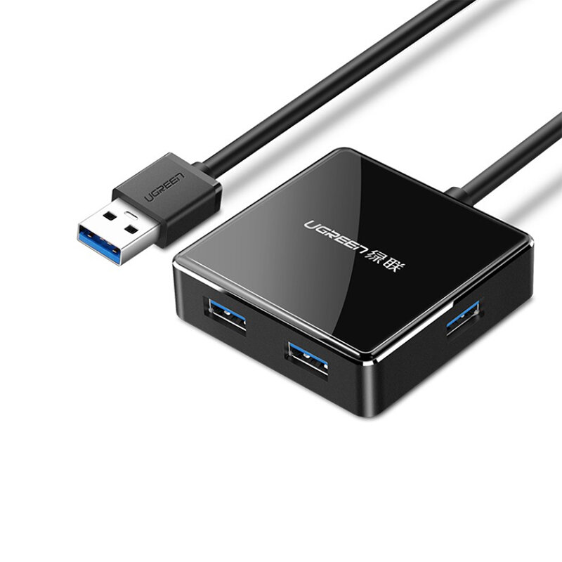

UGREEN US168 5 в 1 USB3.0 Высокоскоростной USB-концентратор Удлинитель из алюминиевого сплава Коннектор с интерфейсом ис