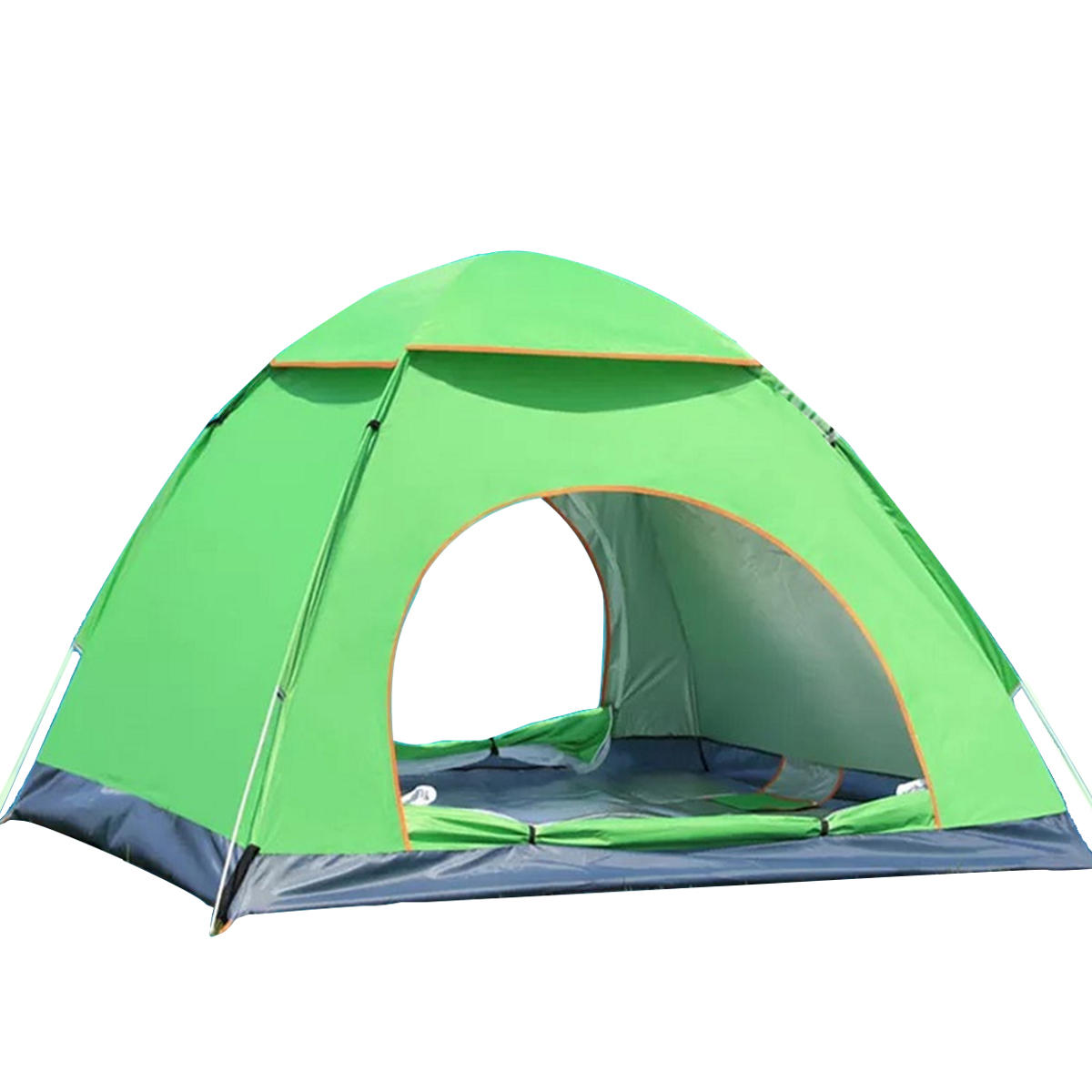 3-4 Person Instant Up Camping Tent Waterproof Double Door Outdoor Automatic Tent Hiking Sunshade Awning