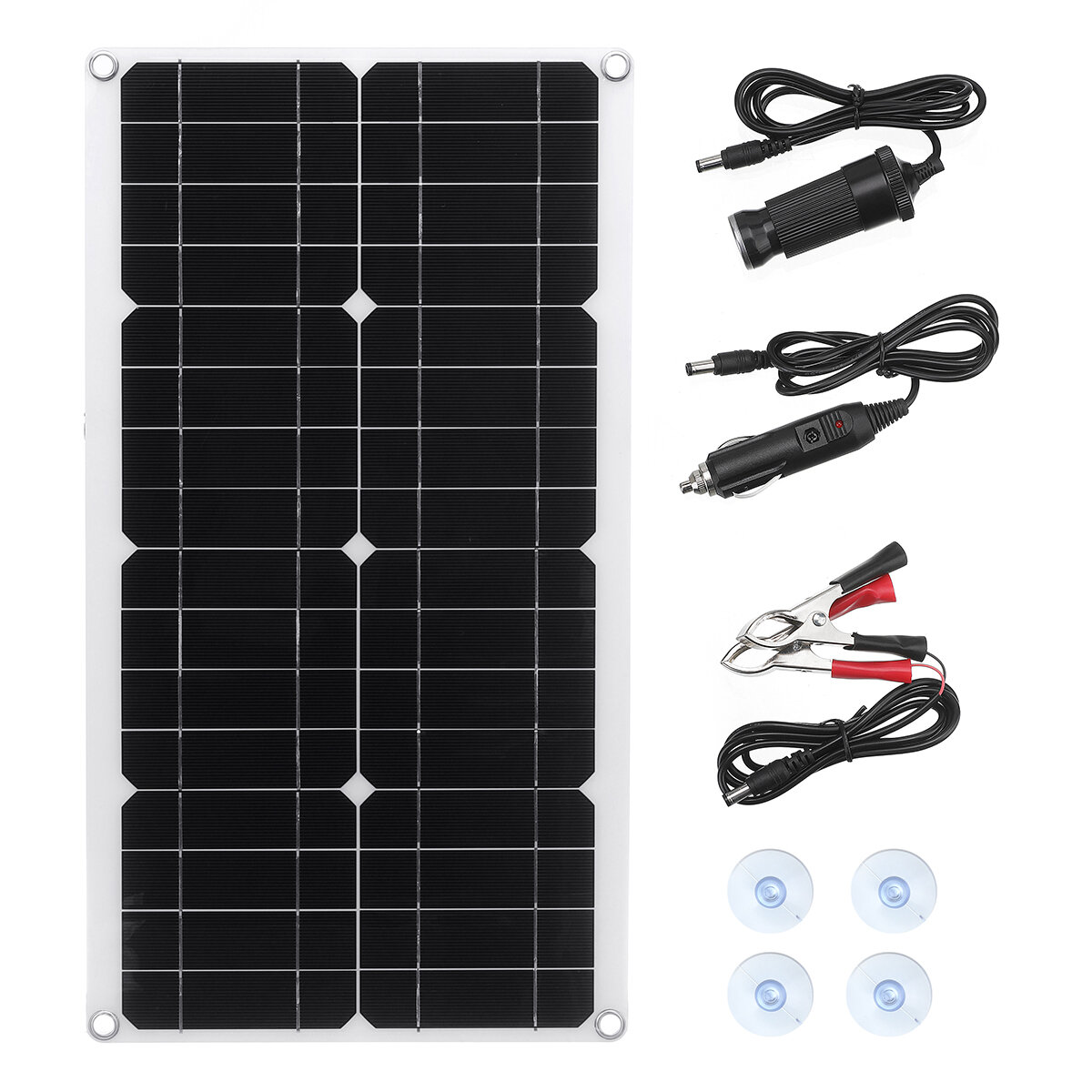 30W 5.5V Monokristallijn Zonnepaneel Kit USB Waterdichte Flexibele Solar Charger Controller Voor RV 