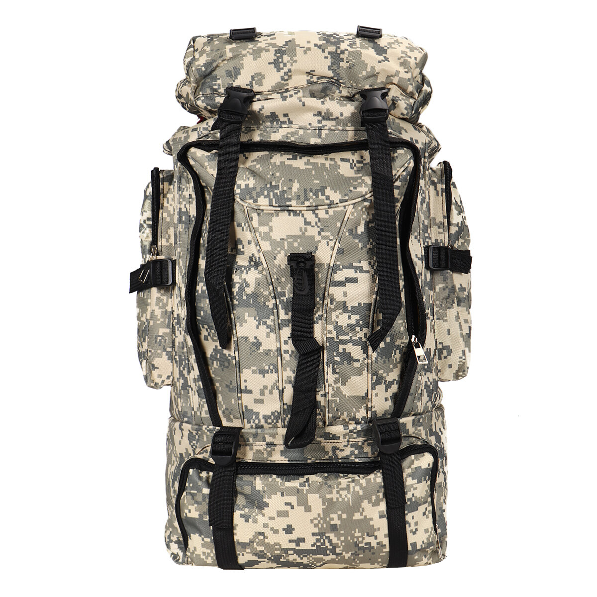 حقيبة ظهر عسكرية تكتيكية قابلة للطي للتخييم والتسلق والمشي لمسافات طويلة بسعة 90 لترًا