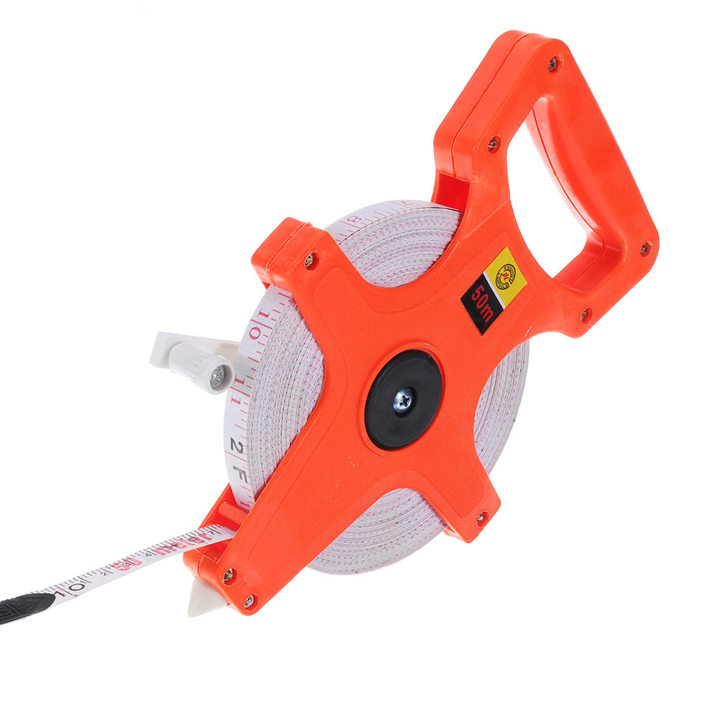 Drillpro 30M/50M/100M ABS Shelf Open Reel Portable Plastic Tape Woodworking Measuring Ruler Tools
