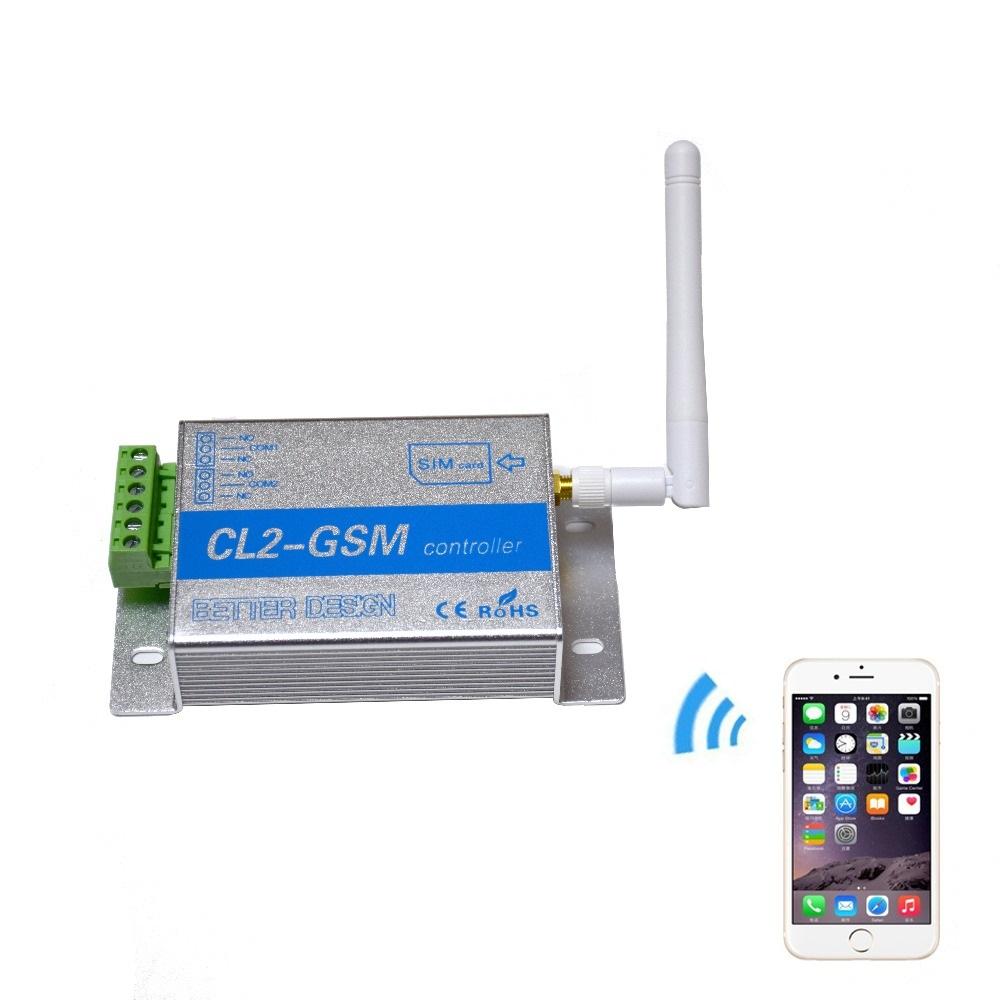 CL2-GSM GSM SMS Remote Controller Smart Remote Control Switch Module 2 Way Relay Output for GSM Gate Opener