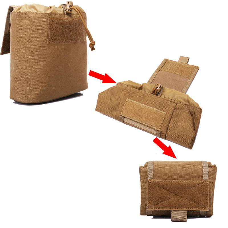 ZANLURE 1000D Nylon Waterproof Tactical Bag Multifunctional Folding Outdoor Hiking Travel Tool Bag Drawstring Storage Ba