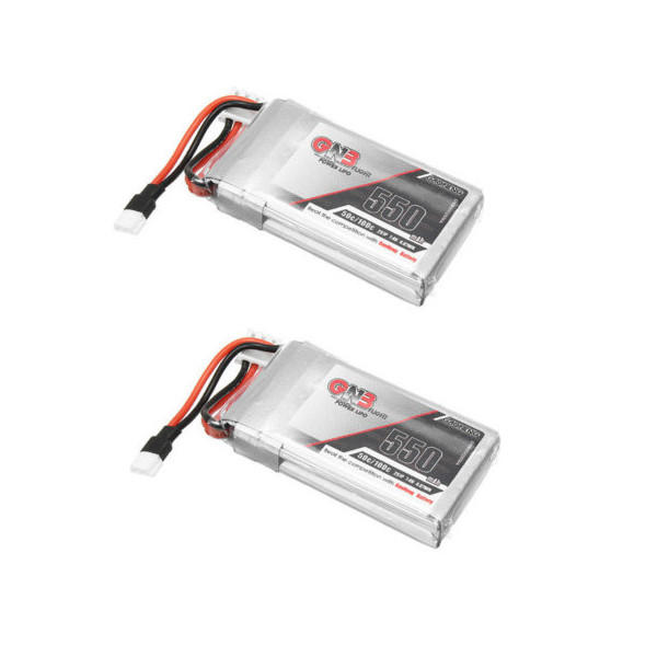 

2PCS Gaoneng GNB 7.4V 550mAh 50C Lipo Battery With White Plug